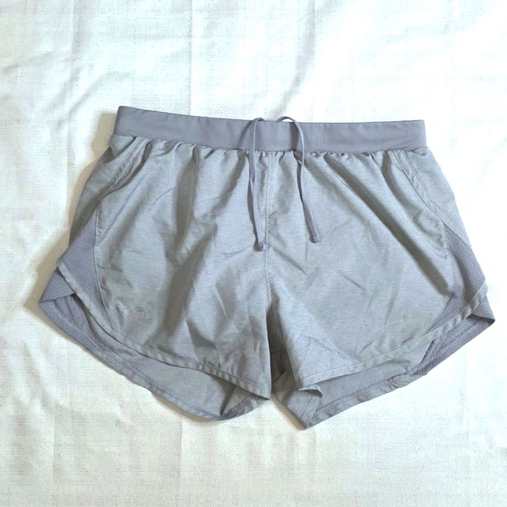 Under Armour Gray Heat Gear Loose Running Shorts Size Small